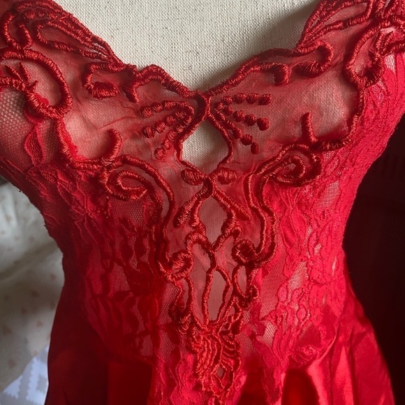 INNER MOST-RED LACE LINGERIE-SIZE MEDIUM - Picture 5 of 8